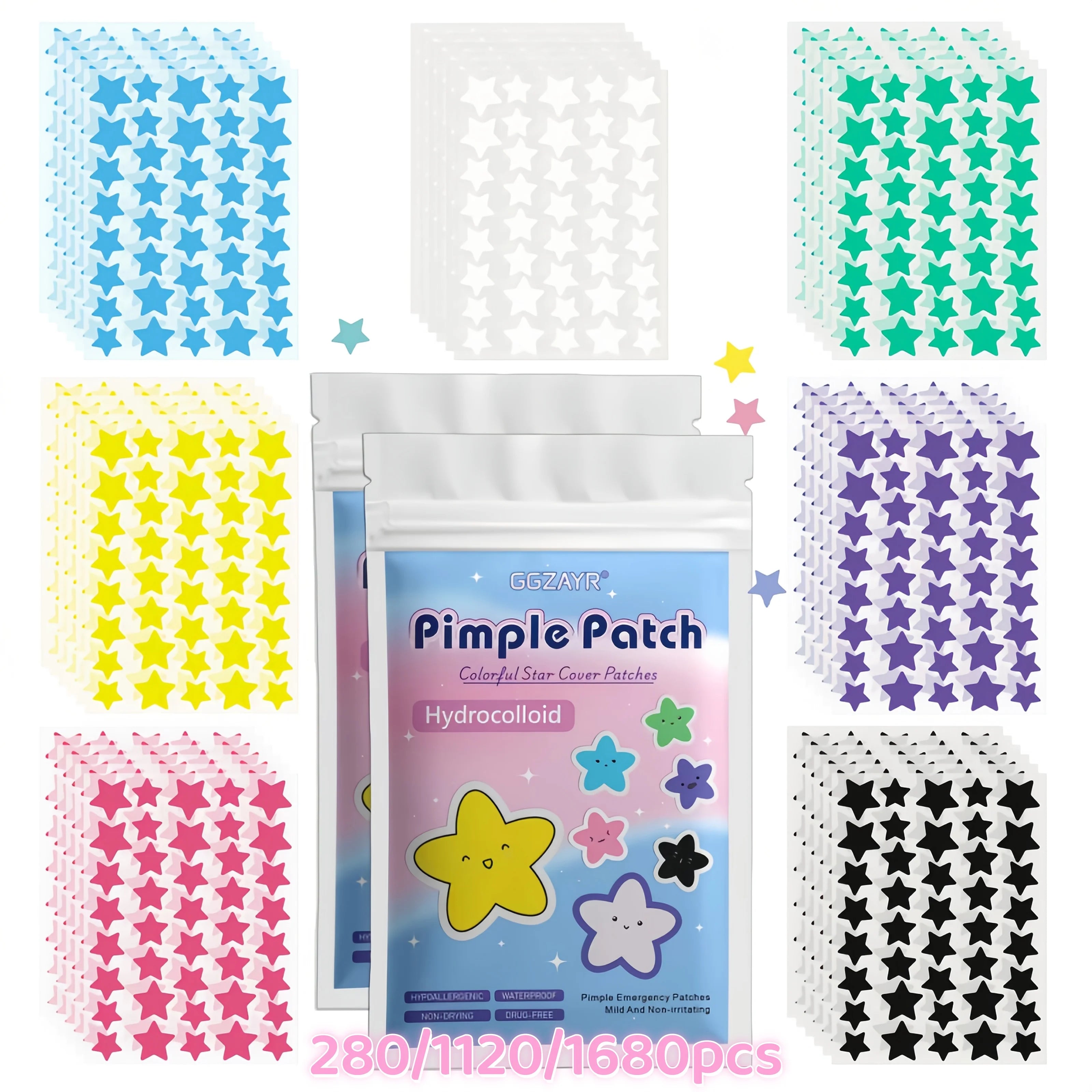 ClearSkin SevenColor Star Pimple Patches