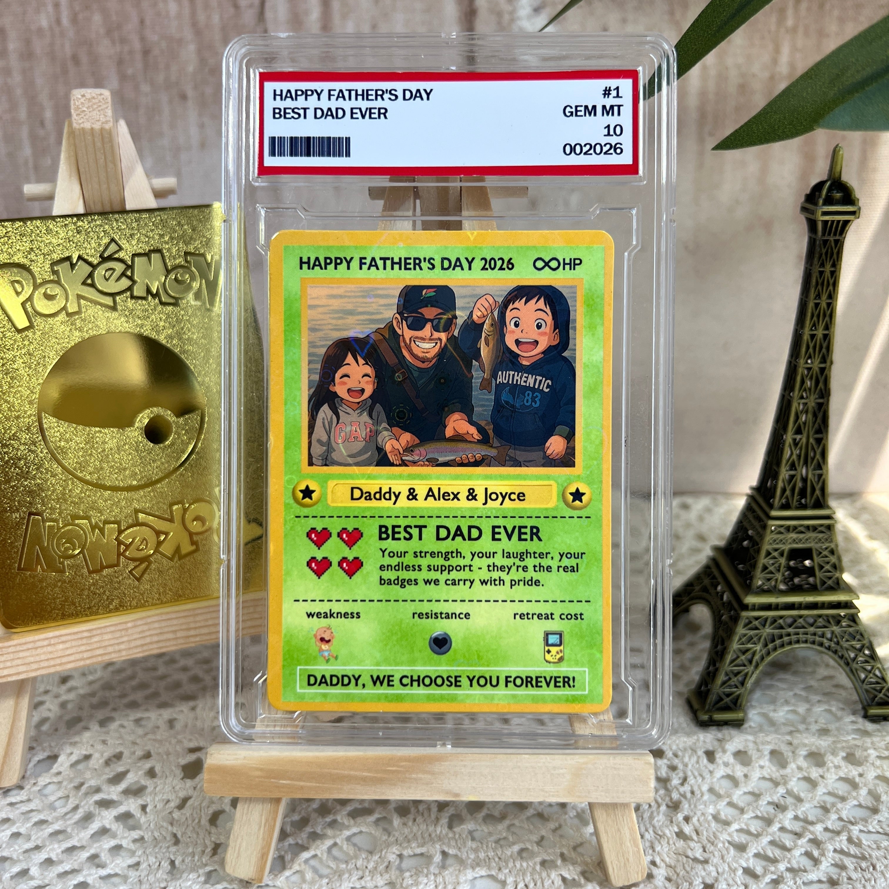 Legendary Dad Hero Trading Card