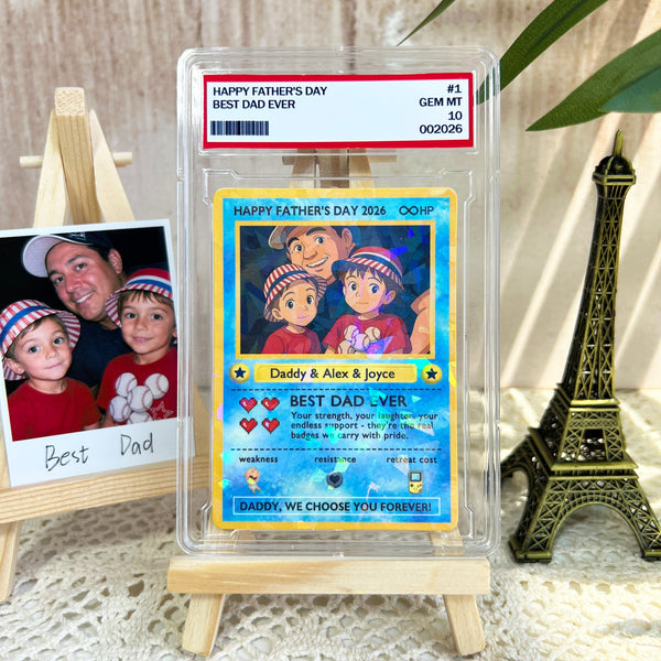 Legendary Dad Hero Trading Card